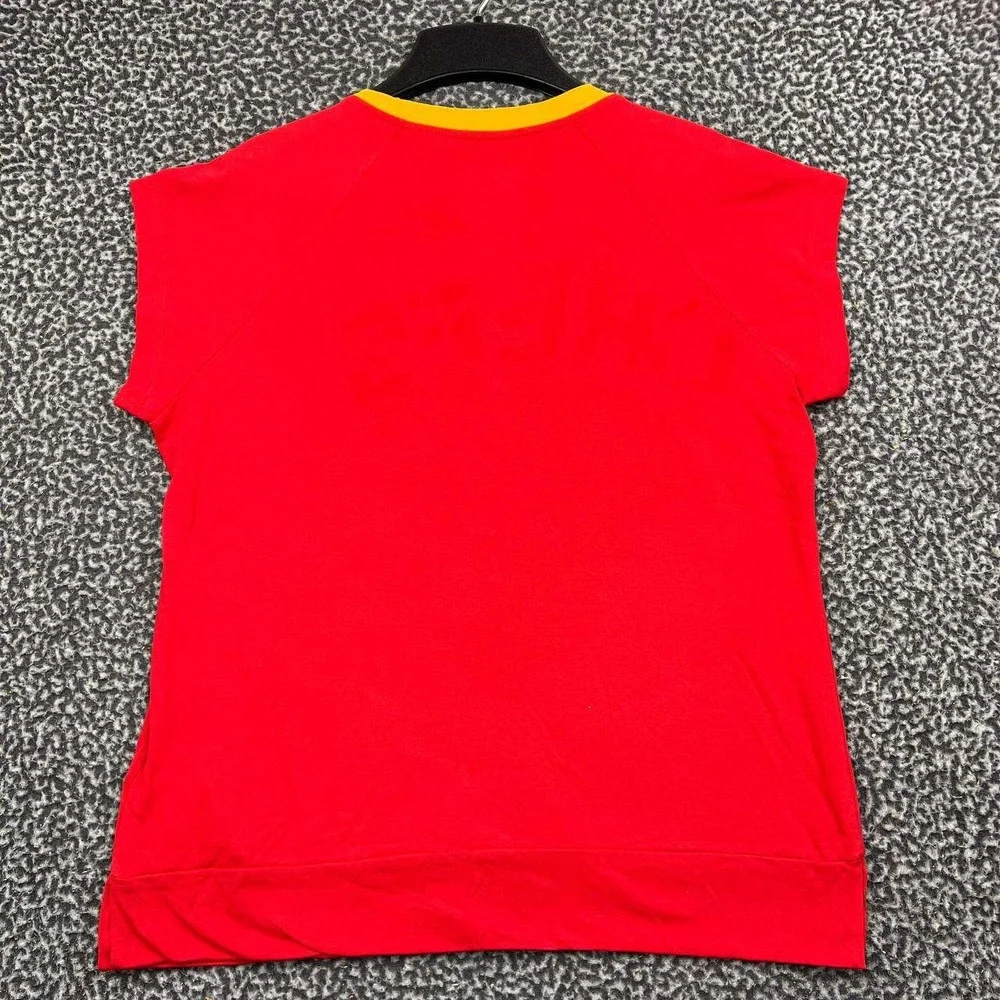 Nike Kansas City Chiefs NFL Shirt Women Medium Red Yellow Short Sleeve New M